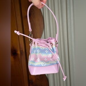 Pastel Multicolor Mini Bag Charm / AirPod Holder